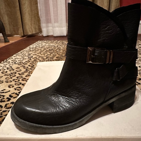 Rachel Rachel Roy Folanna motorcycle boot size 8.5 black leather - Picture 2 of 4